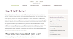 Desktop Screenshot of directgeld-lenen.nl