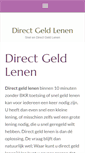 Mobile Screenshot of directgeld-lenen.nl